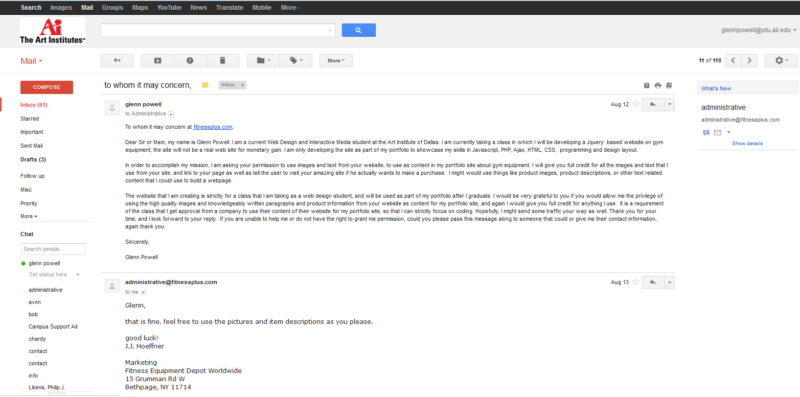 email granting me pemission to use content